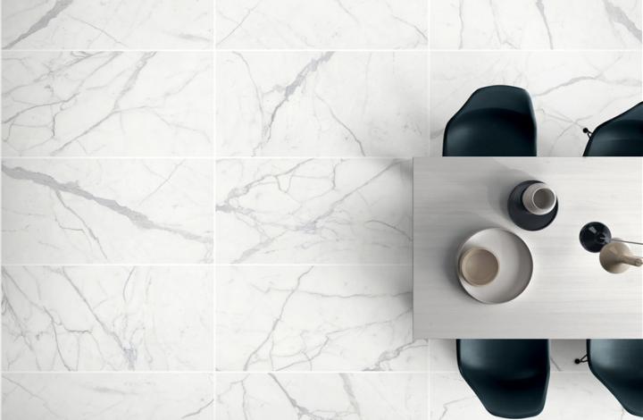 Матовый Marble Mosaic Керамогранит Calacatta Superior Mat 60х120 в интерьере