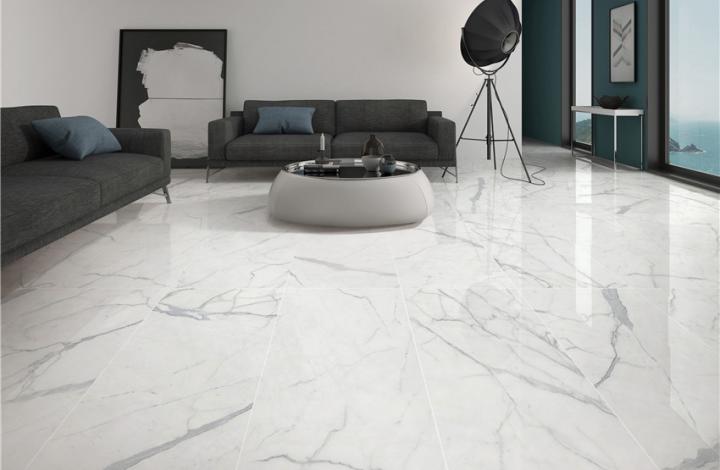Полированный Marble Mosaic Керамогранит Calacatta Superior Pol 60х120 в интерьере