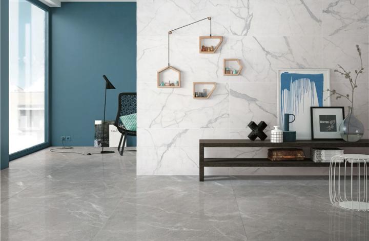 Матовый Marble Mosaic Керамогранит Calacatta Superior Mat 60х60 в интерьере