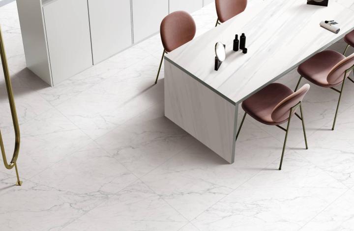 Матовый Marble Mosaic Керамогранит Carrara Bianco Mat 60х120 в интерьере