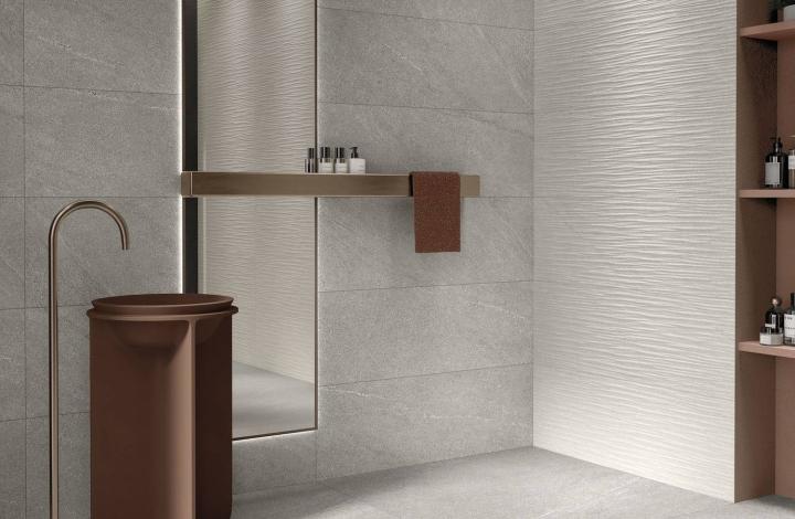 Матовый Керамогранит MGM Ceramiche Limestone Silver 60х120  в интерьере