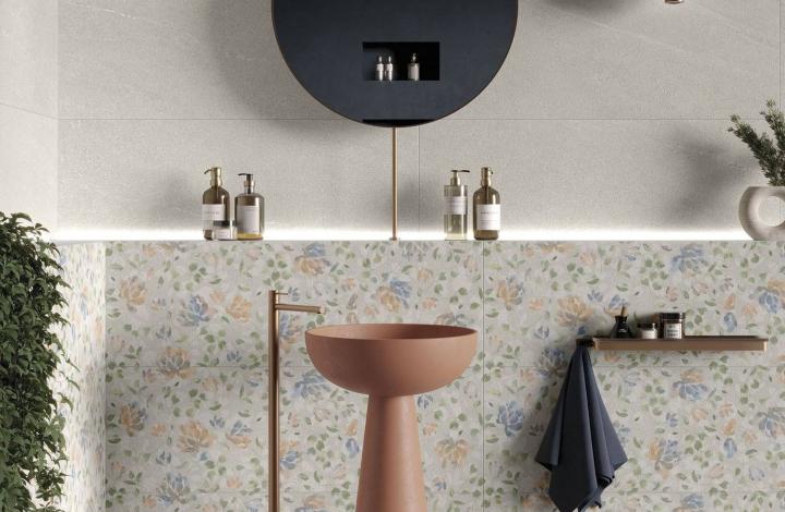 Матовый Керамогранит MGM Ceramiche Limestone White 60х120  в интерьере