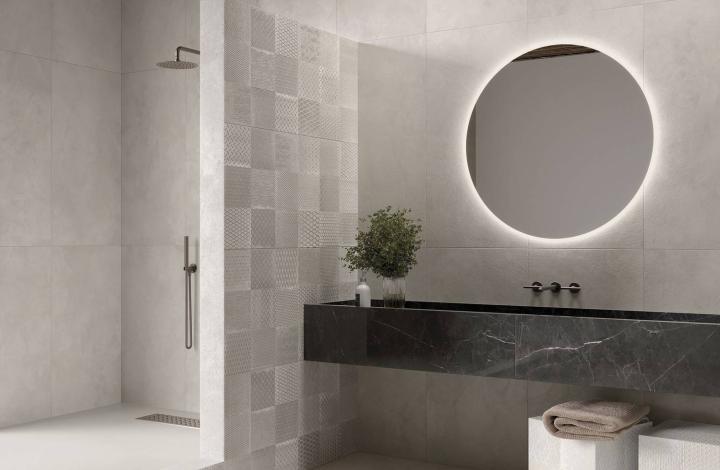 Матовый Керамогранит MGM Ceramiche Resin Hub Land 60х120 в интерьере