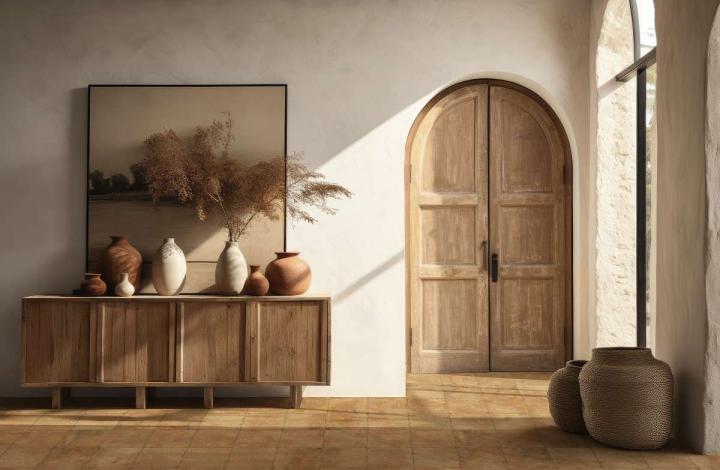 Напольная Nanda Tiles Andalusia Kasbah Cotto 20х20 в интерьере