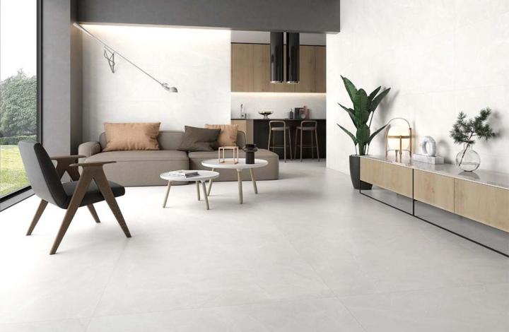 Матовый Prissmacer Керамогранит Isea White 60х60 в интерьере
