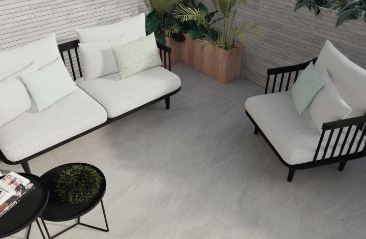 Матовый Prissmacer Керамогранит Teide Silver 60х120 в интерьере