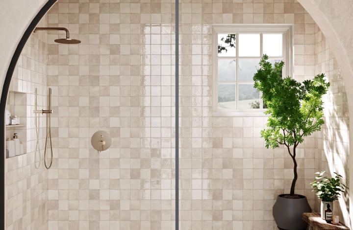 Матовый Ribesalbes Керамогранит Bright Senape 10х20 в интерьере