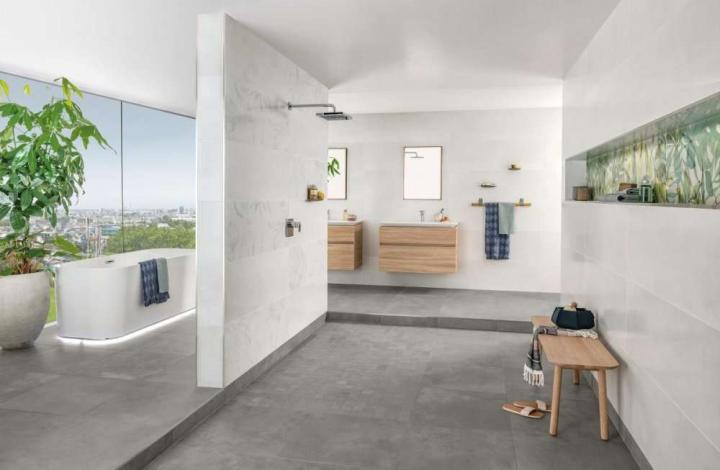 Матовый Villeroy Boch Керамогранит Villeroy Boch Urban Jungle Светло-серый 1 60x60 в интерьере