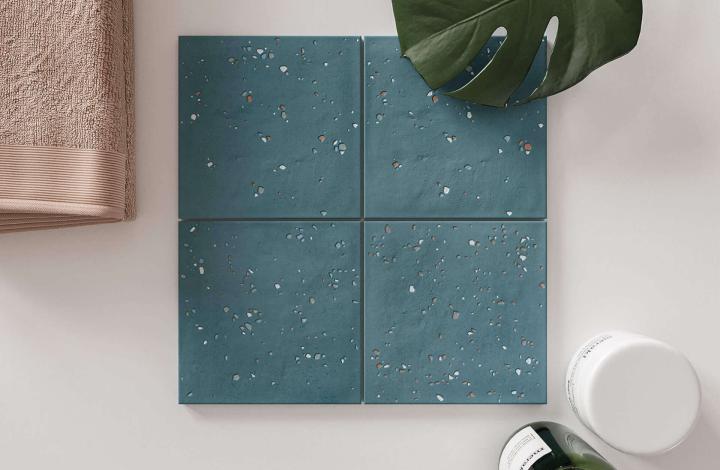 Матовый Керамогранит WOW STARDUST Pebbles Ocean 15х15 в интерьере