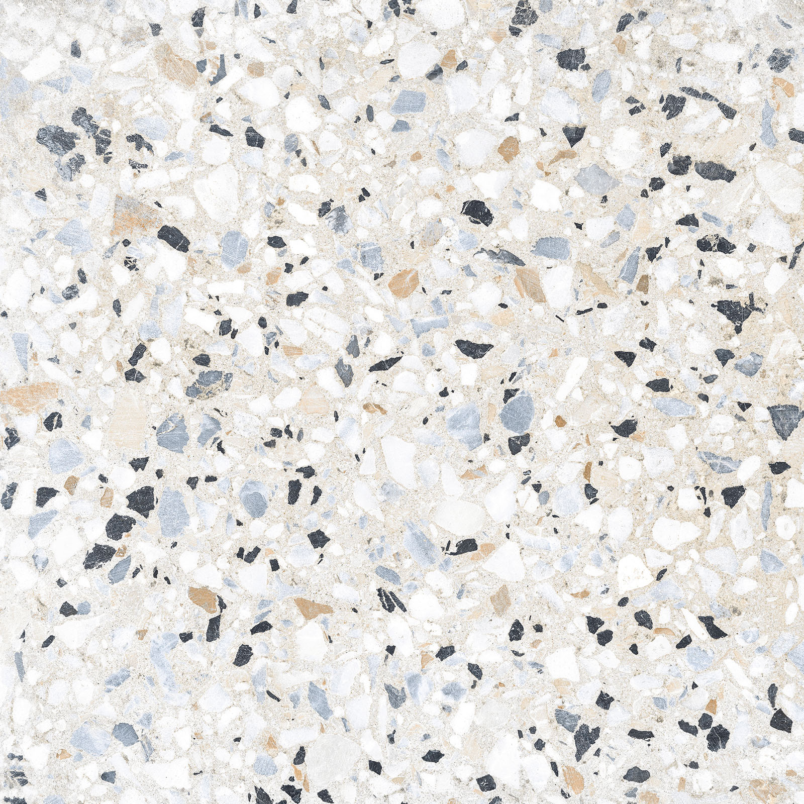 Alma Ceramica Керамогранит GFU6060TRZ07L Terrazzo лаппатированный 600х600x9 в интерьере