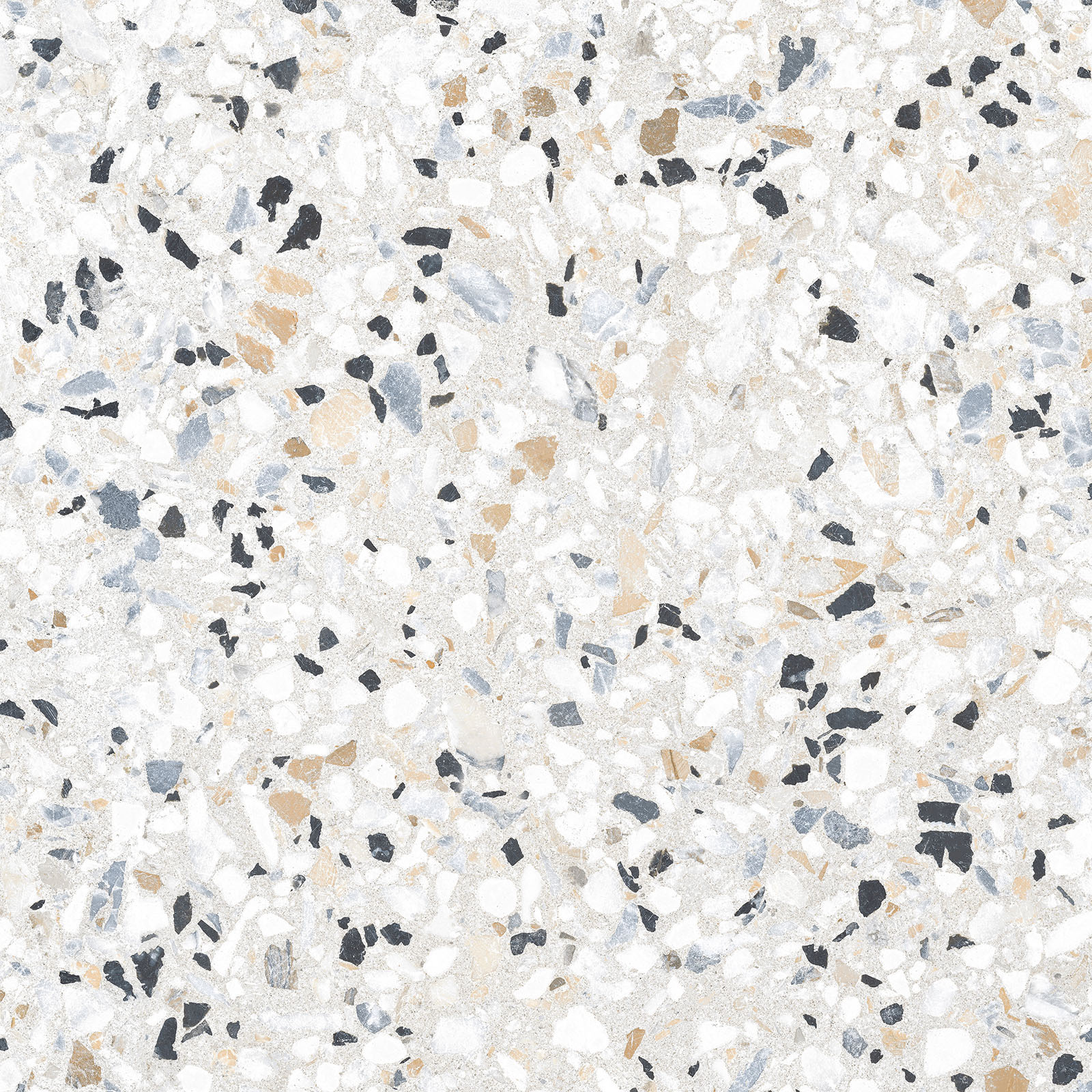 Alma Ceramica Керамогранит GFU6060TRZ07L Terrazzo лаппатированный 600х600x9 в интерьере