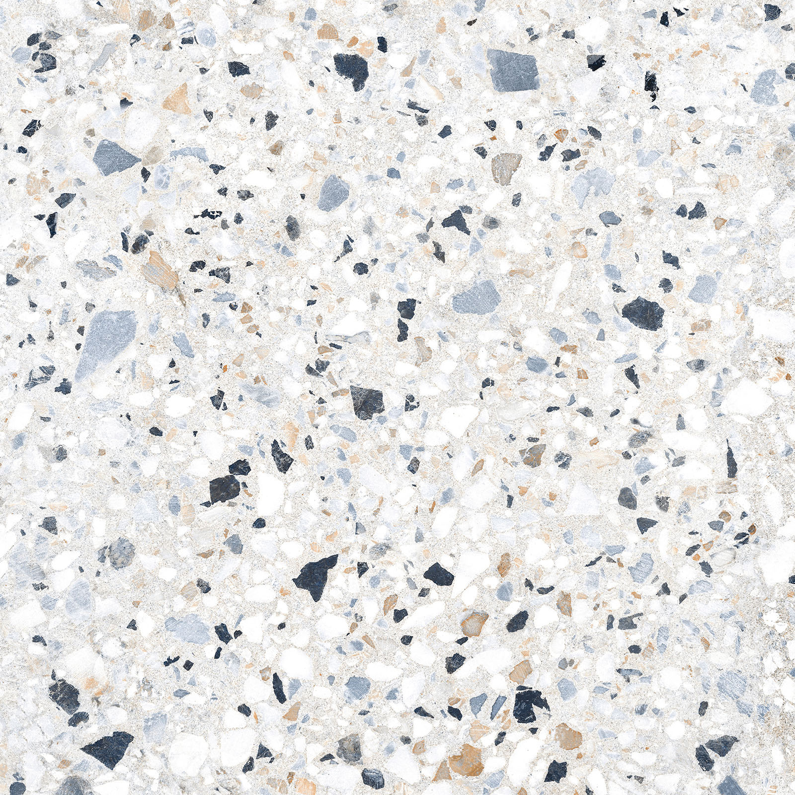 Alma Ceramica Керамогранит GFU6060TRZ07L Terrazzo лаппатированный 600х600x9 в интерьере