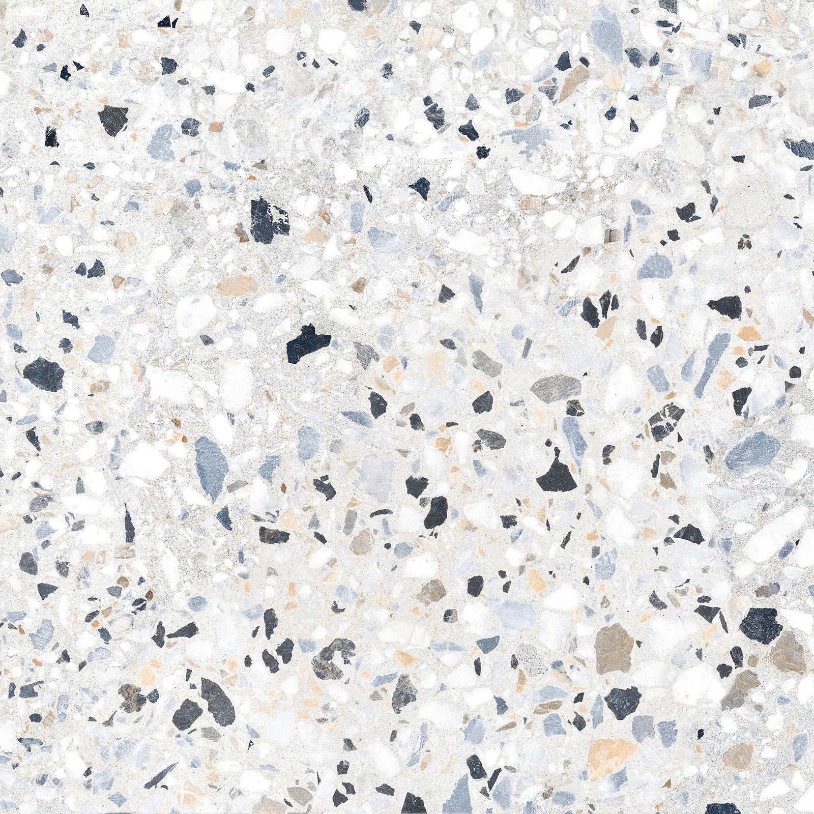 Alma Ceramica Керамогранит GFU6060TRZ07L Terrazzo лаппатированный 600х600x9 в интерьере