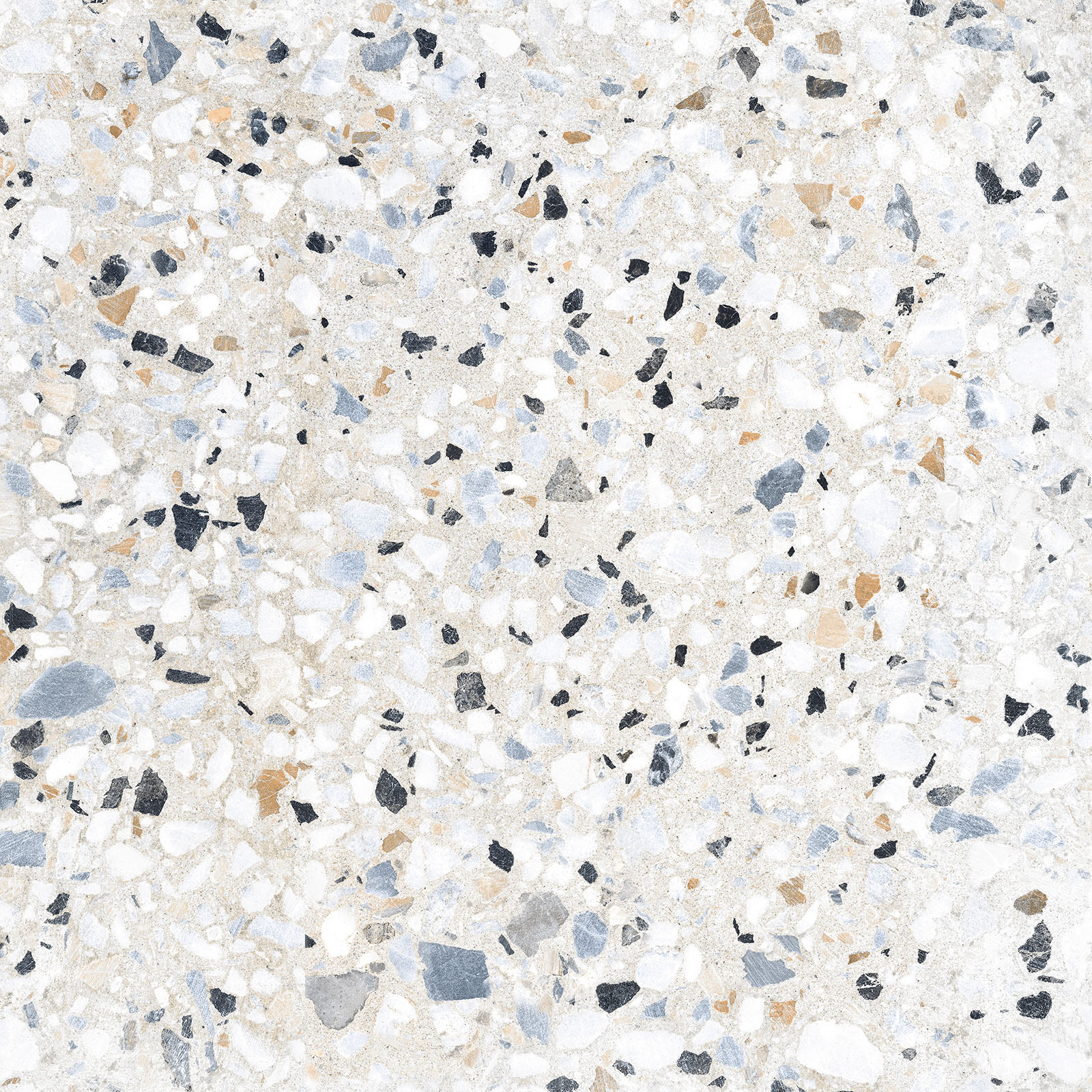 Alma Ceramica Керамогранит GFU6060TRZ07L Terrazzo лаппатированный 600х600x9 в интерьере