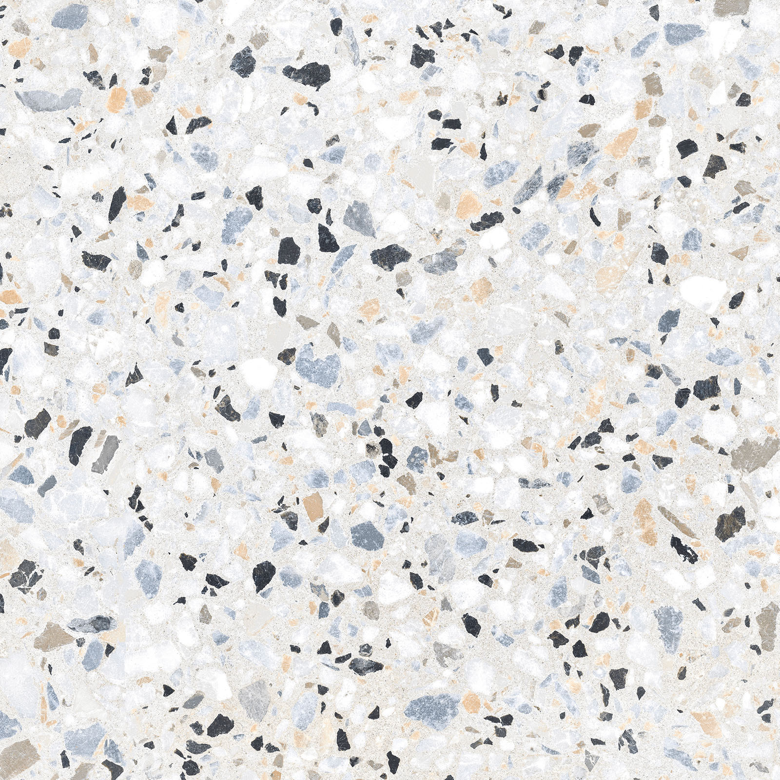 Alma Ceramica Керамогранит GFU6060TRZ07L Terrazzo лаппатированный 600х600x9 в интерьере