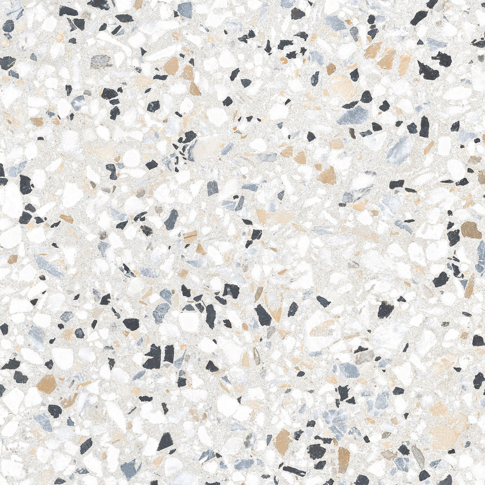 Alma Ceramica Керамогранит GFU6060TRZ07L Terrazzo лаппатированный 600х600x9 в интерьере