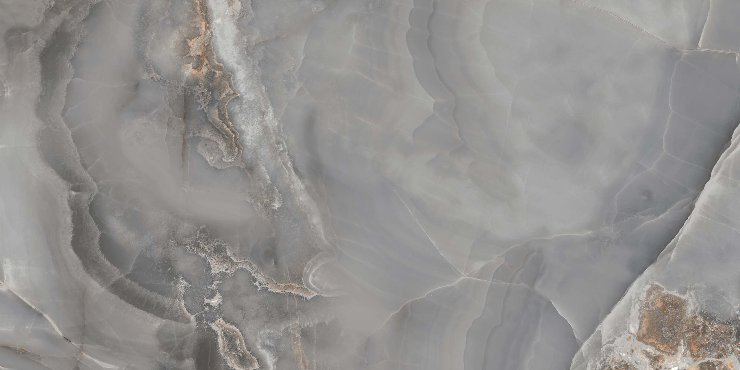 Ametis Керамогранит BZ03 Belize Grey Полированный 60х120x10 в интерьере