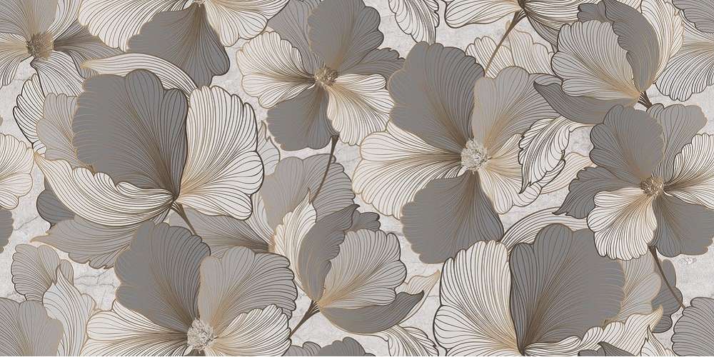 Полированный Colortile Керамогранит Awetic Bianco Decor Glossy 120x60 в интерьере