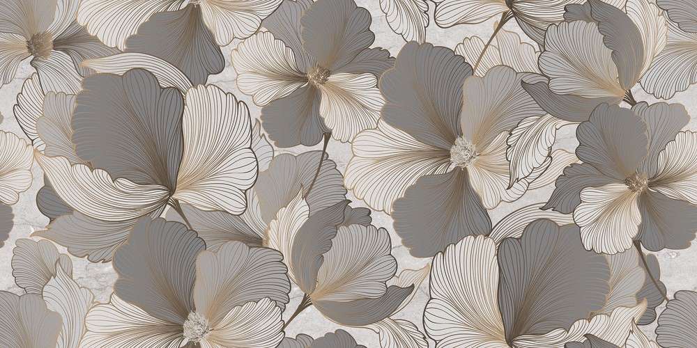 Полированный Colortile Керамогранит Awetic Bianco Decor Glossy 120x60 в интерьере