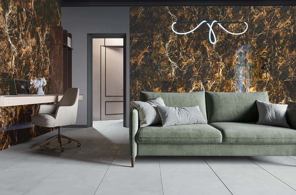 Полированный Gravita Керамогранит Salvador High Glossy 60х120 в интерьере