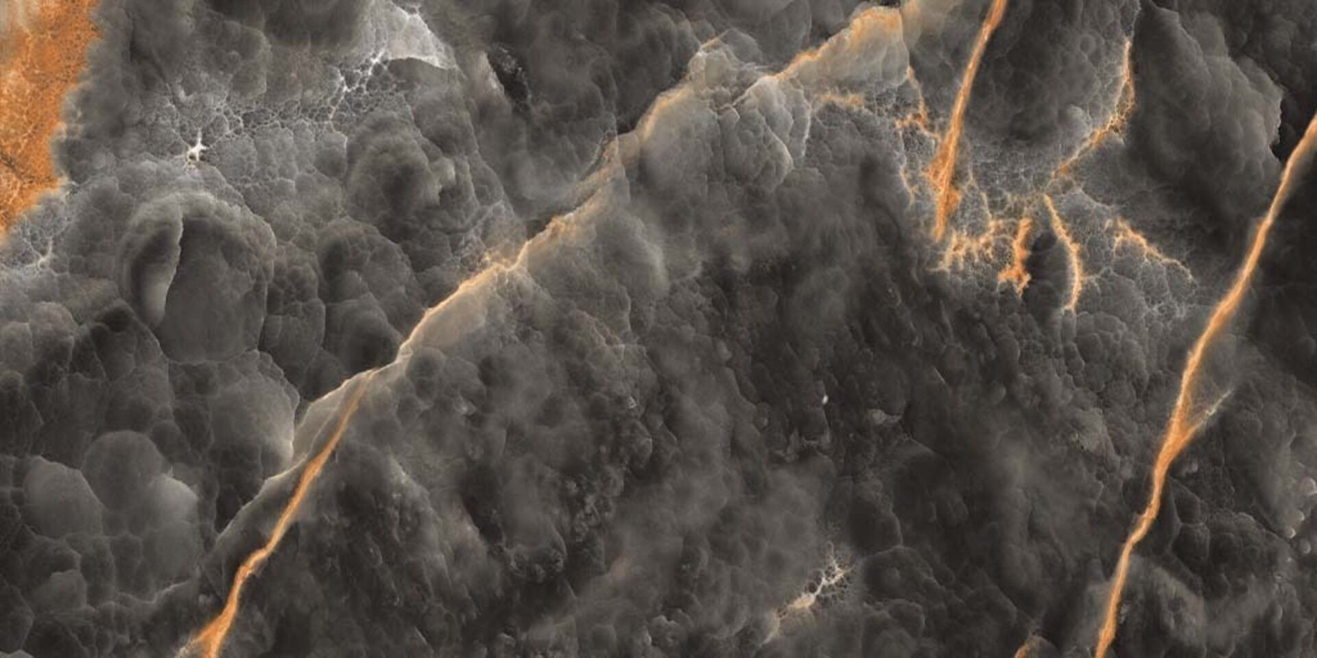 Матовый Gravita Керамогранит Volcanic Nero Shiny Sugar 60х120 в интерьере