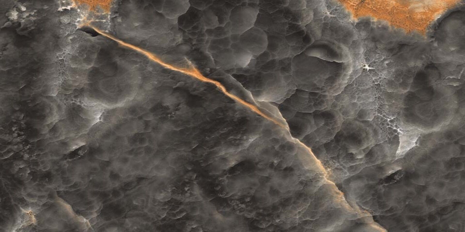 Матовый Gravita Керамогранит Volcanic Nero Shiny Sugar 60х120 в интерьере
