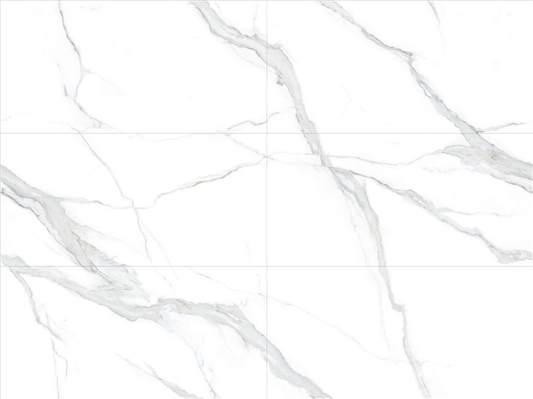 Матовый Marble Mosaic Керамогранит Calacatta Infinity Mat (рисунок соединяется до бесконечности A+B+C+D+E+F) 60х120 в интерьере