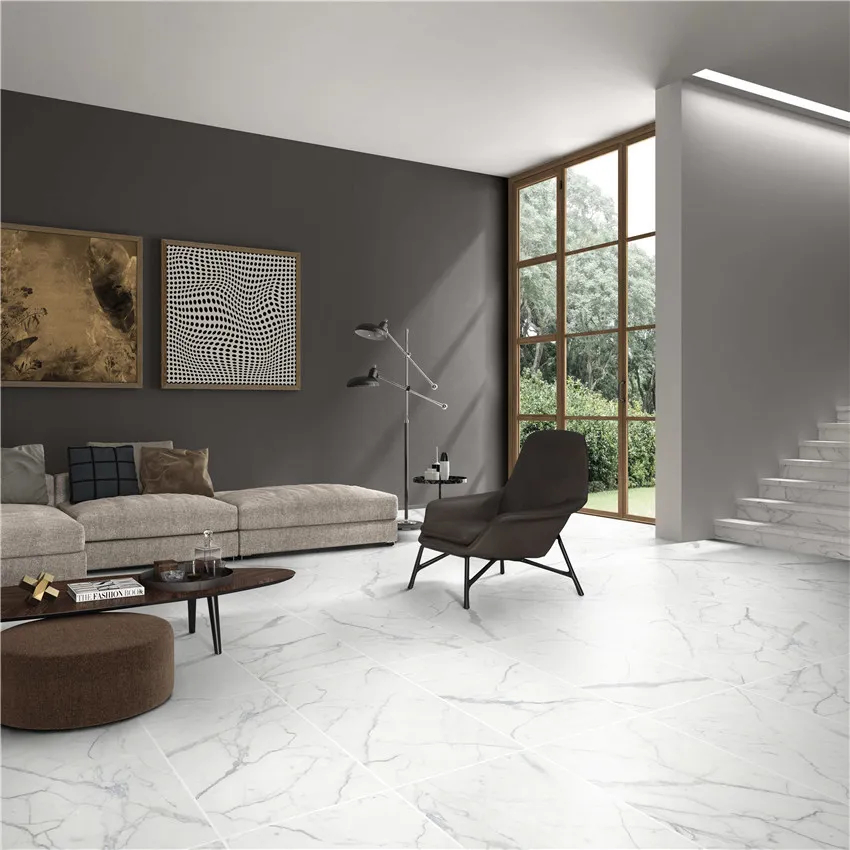 Матовый Marble Mosaic Керамогранит Calacatta Superior Mat 60х60 в интерьере