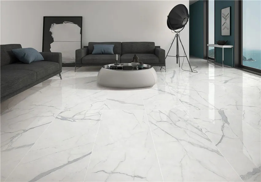 Матовый Marble Mosaic Керамогранит Calacatta Superior Mat 60х60 в интерьере