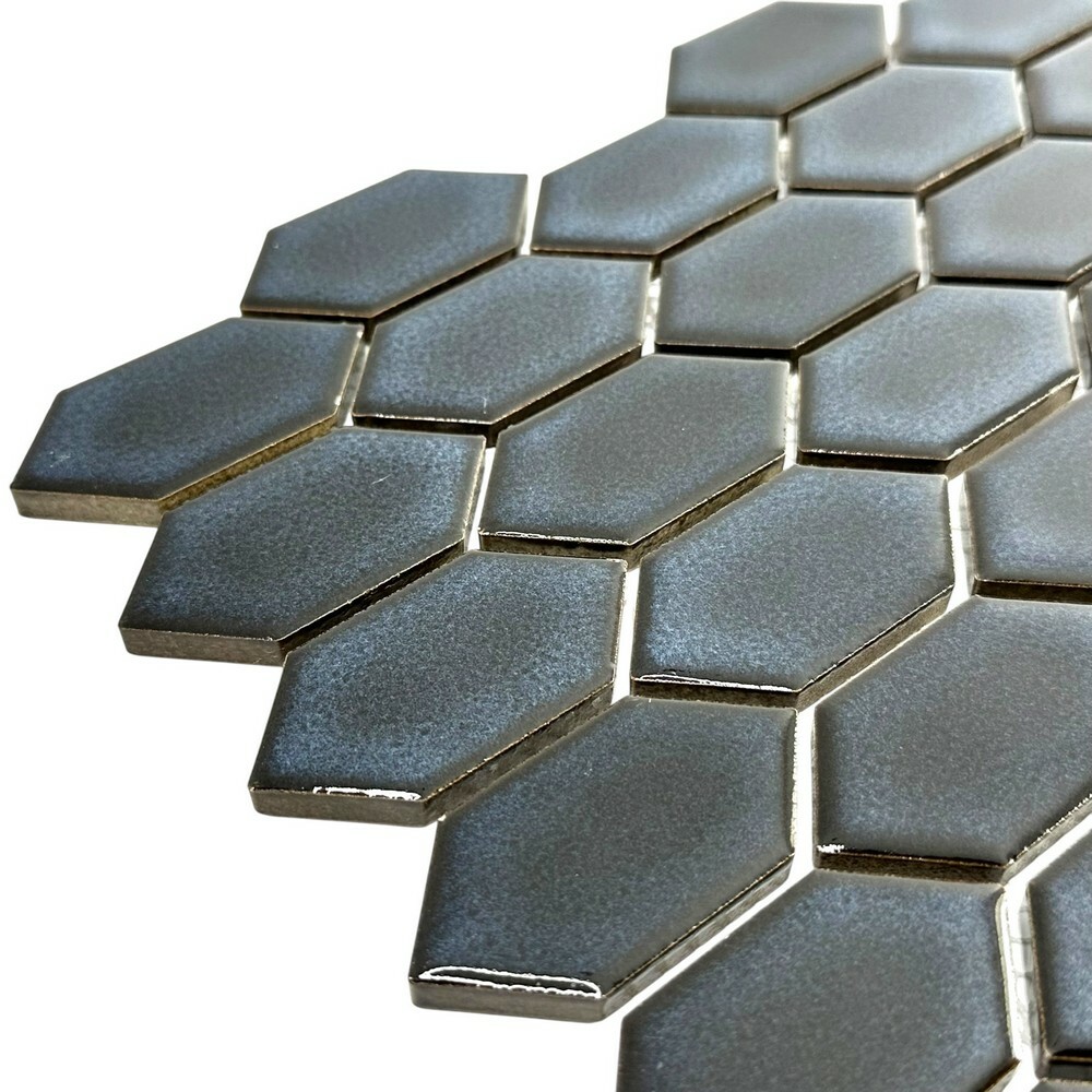 Керамическая Marble Mosaic Ceramic Мозаика Rombi Blue Pol 30,3х33 в интерьере