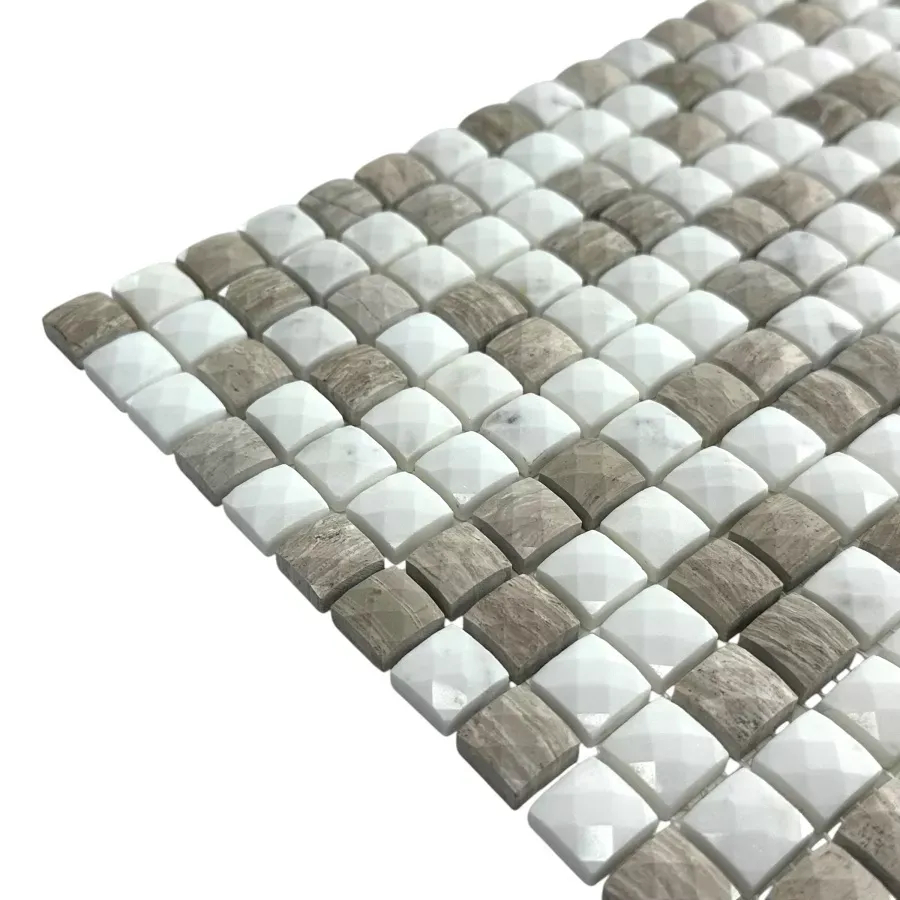 Керамическая Marble Mosaic Мозаика Diamond Mix Stone 2 Pol 30,5х30,5 в интерьере