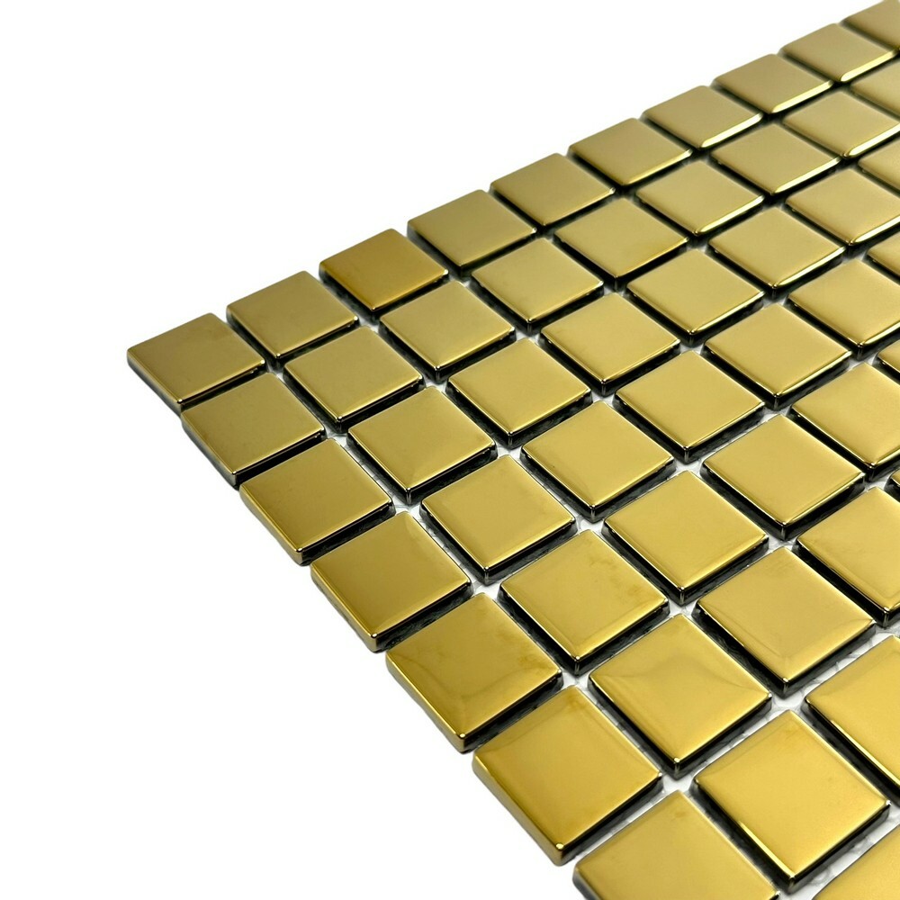 Керамическая Marble Mosaic Glass Мозаика Sharm Gold 30х30 в интерьере