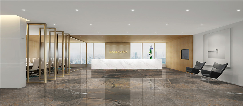 Полированный Marble Mosaic Керамогранит Illusion Brown Pol 90х180 в интерьере