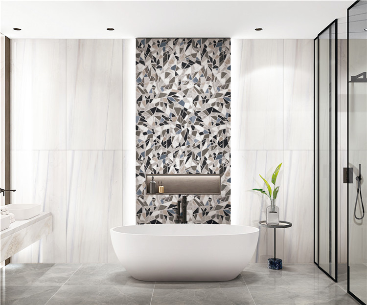 Полированный Marble Mosaic Керамогранит Majestic Mosaic 60х120 в интерьере
