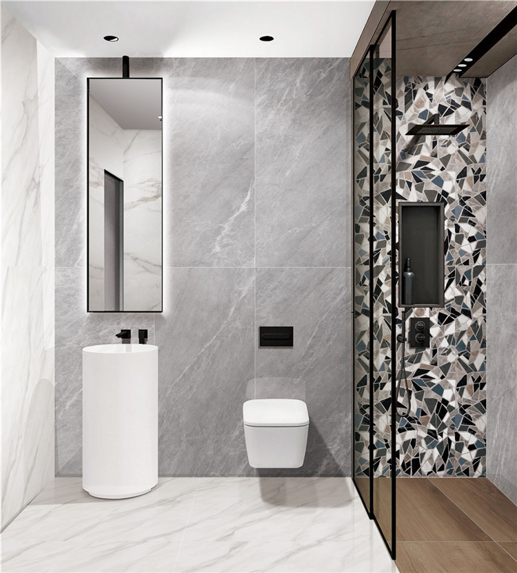 Полированный Marble Mosaic Керамогранит Majestic Mosaic 60х120 в интерьере