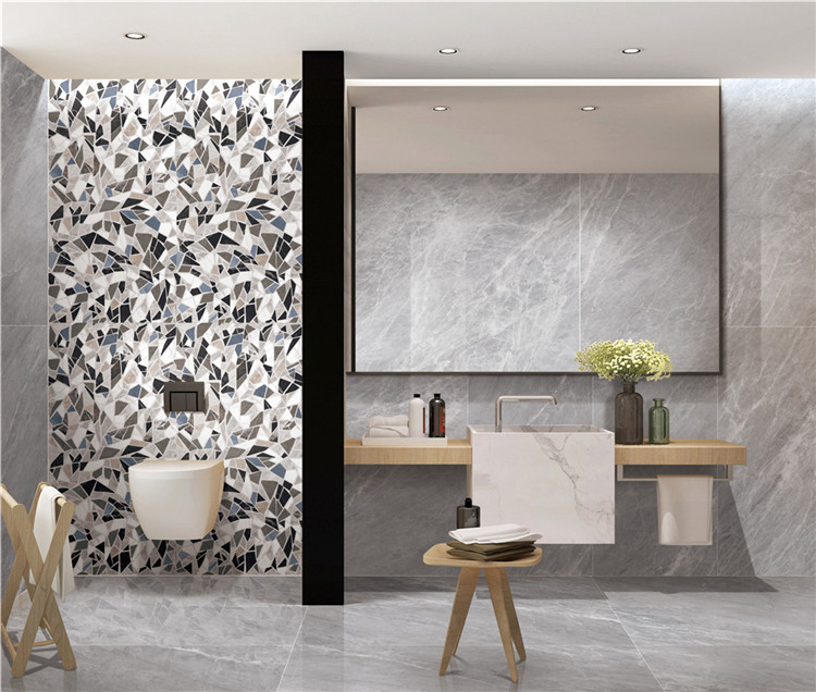Полированный Marble Mosaic Керамогранит Majestic Mosaic 60х120 в интерьере