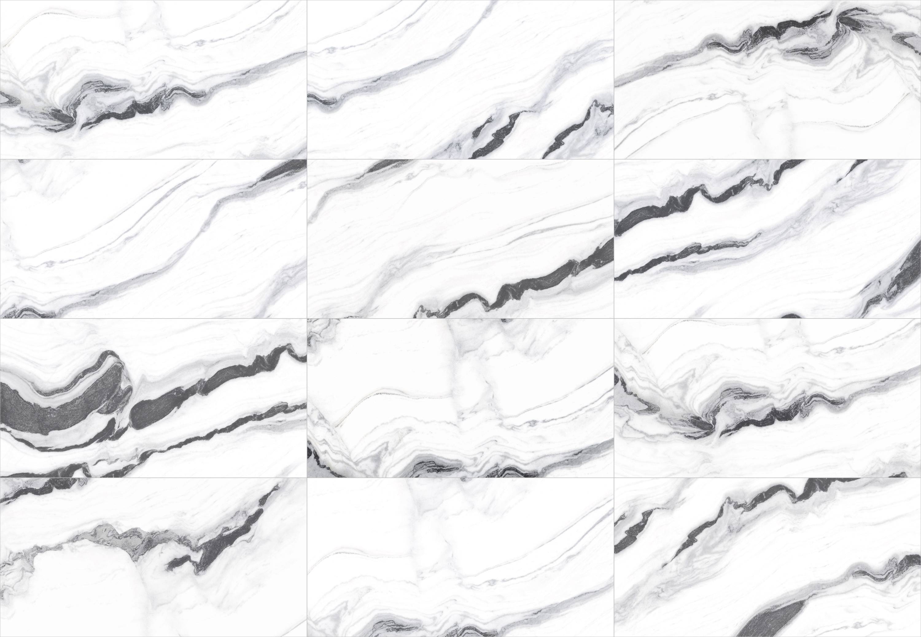 Полированный Marble Mosaic Керамогранит Panda White Pol 60х120 в интерьере