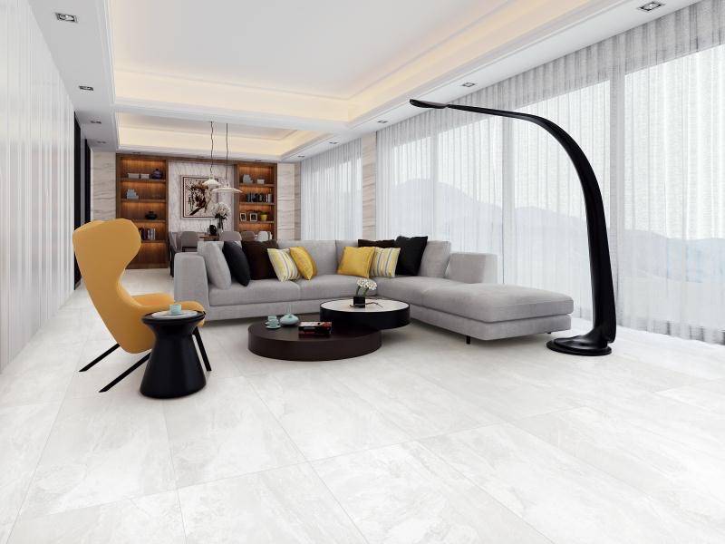 Матовый Marble Mosaic Керамогранит Rustic Black 60х120 в интерьере