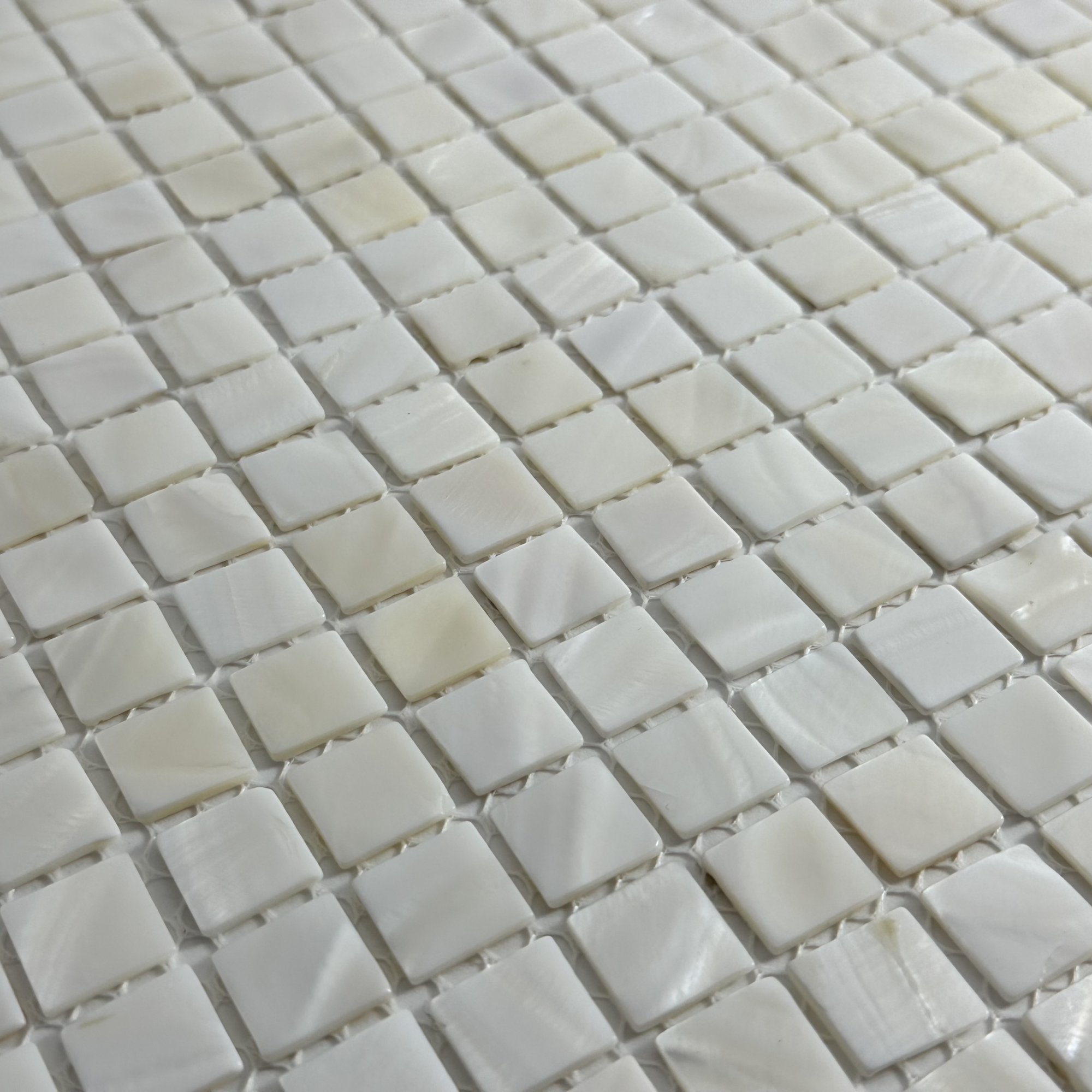 Керамическая Marble Mosaic Мозаика White Shell 30,5х30,5 в интерьере