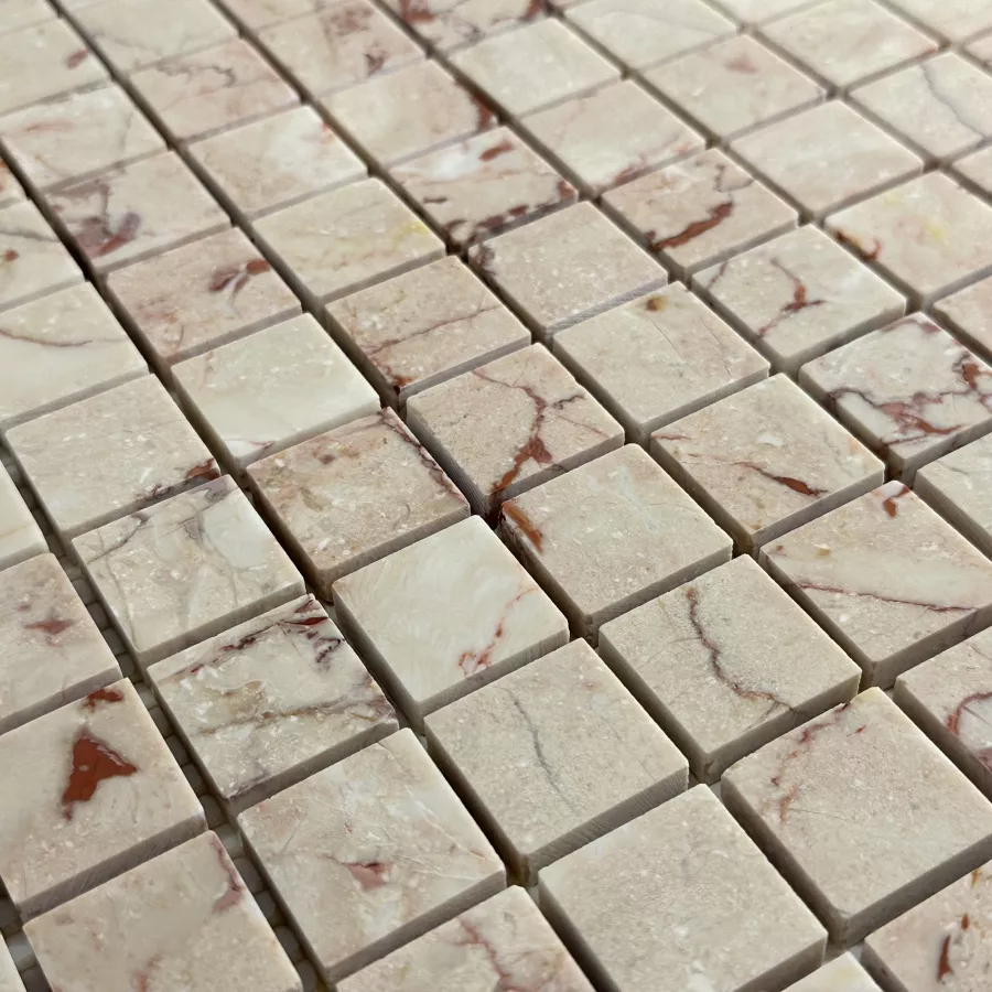 Керамическая Marble Mosaic Square 23x23 Мозаика Cream Rose Pol 30,5х30,5 в интерьере