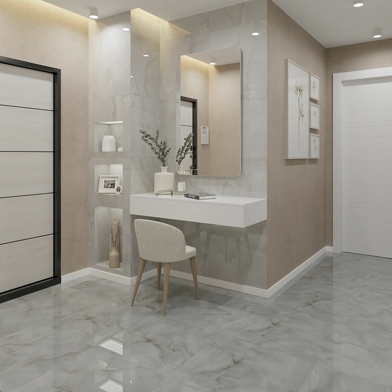 Матовый Керамогранит Royce Tile Onyx Kaplan Matt R_NR1004 60х60 см в интерьере