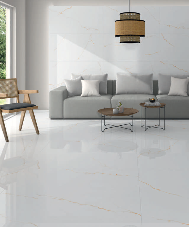 Матовый STN Керамогранит CAN5THUIVDAA Thuile Venato Natural MT Rect 60х120 в интерьере